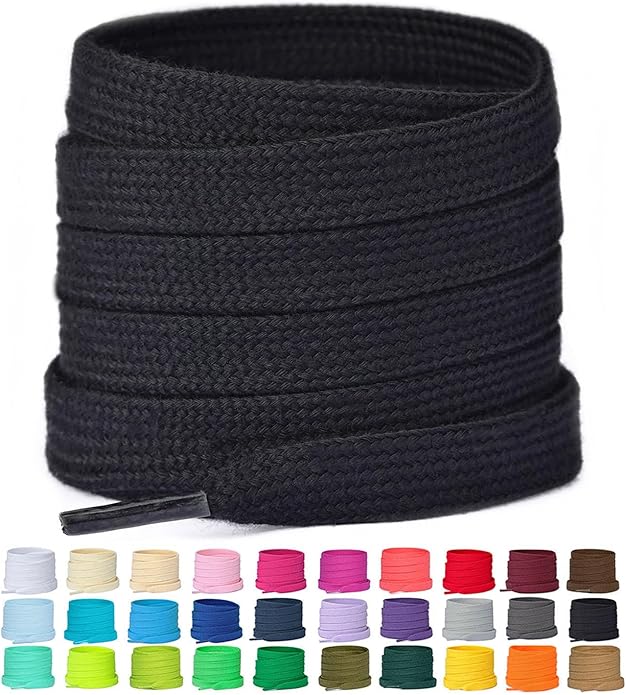 Lace Replacement Flat - 1CM Wide Flat Shoelaces - Wear