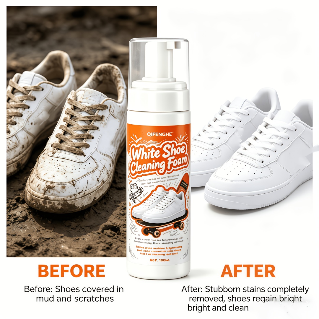Portable No Rinse White Shoe C - Sneaker Care Products avaliação e preço