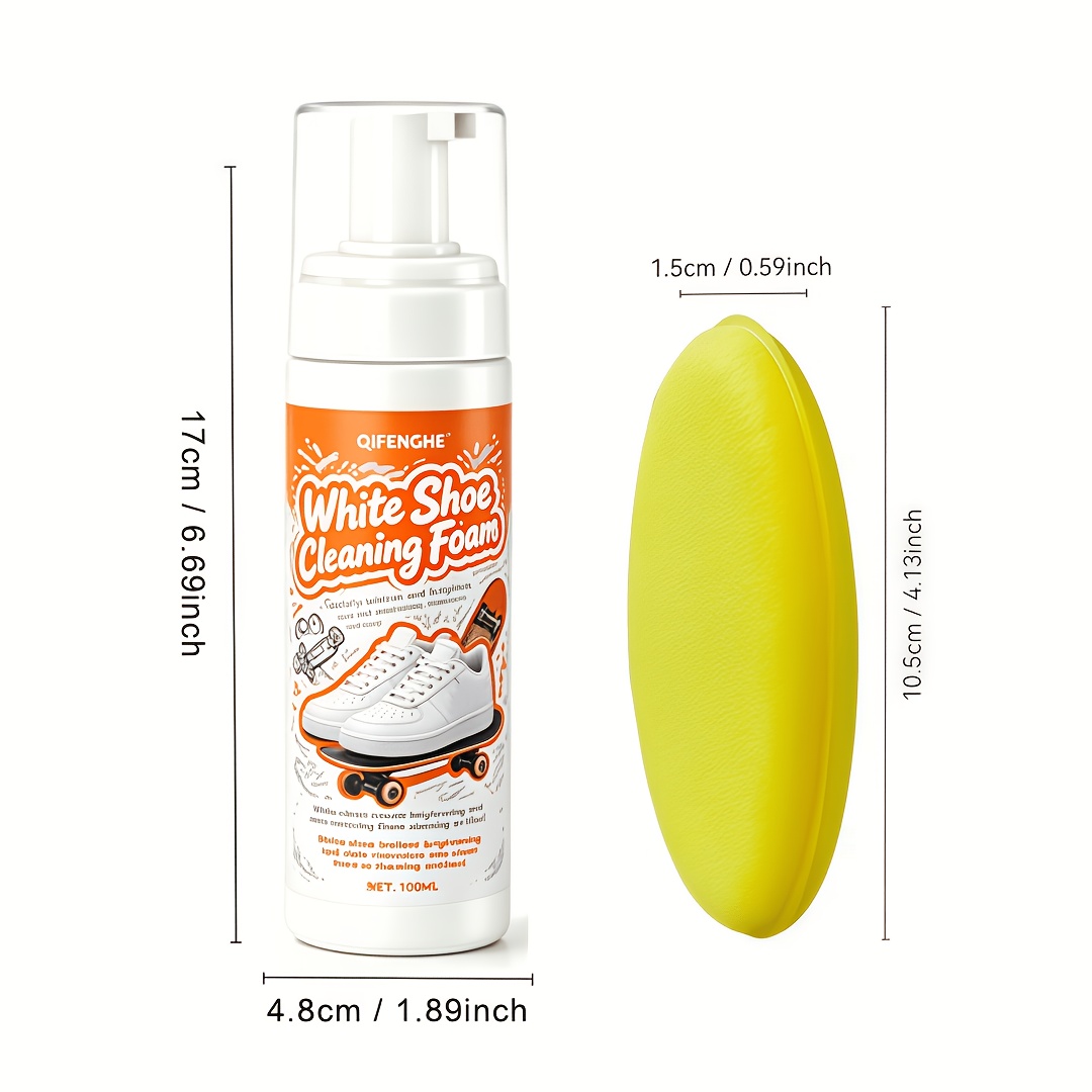 Portable No Rinse White Shoe C - Sneaker Care Products avaliação e preço
