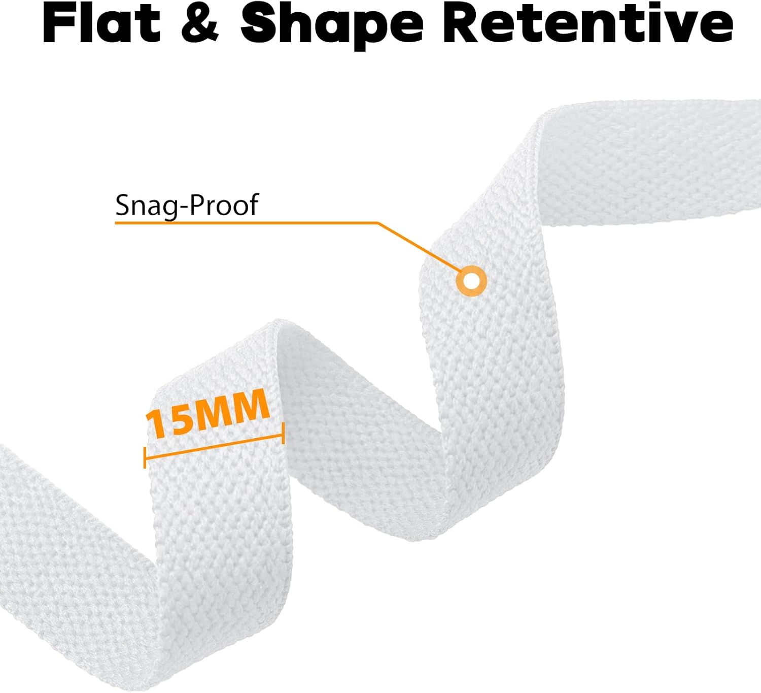 15mm Wide Flat Non-Stretch Sho - Lace Replacement Flat avaliação e preço