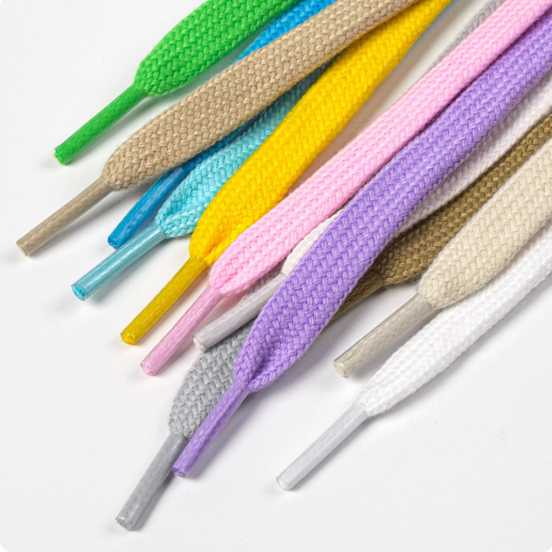 Flat Cotton Shoelaces, Double- - Lace Replacement Flat avaliação e preço