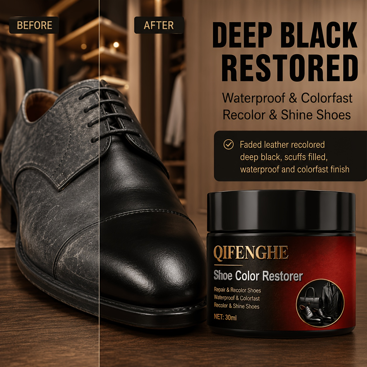 Leather Shoe Recoloring Balm,  - Sneaker Care Products avaliação e preço