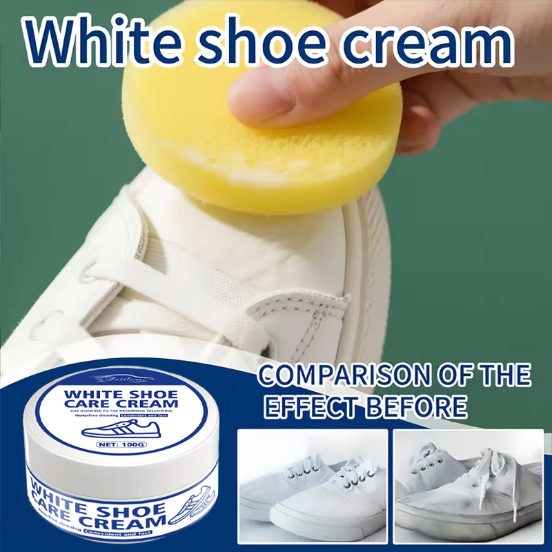 White Sneaker Care Cream with  - Sneaker Care Whitener avaliação e preço