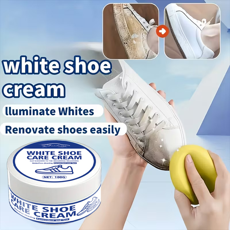 White Sneaker Care Cream with  - Sneaker Care Whitener avaliação e preço