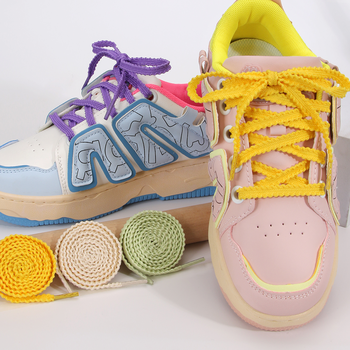 1 Pair 6mm Flat Shoelaces for  - Lace Replacement Flat avaliação e preço