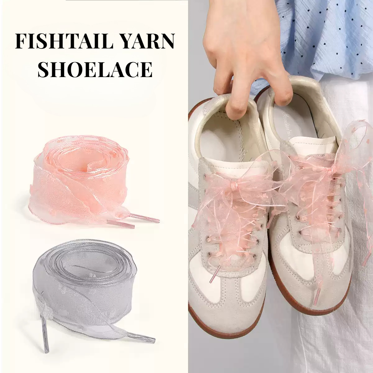 Fishtail Organza Ribbon Shoela - Lace Replacement Flat avaliação e preço