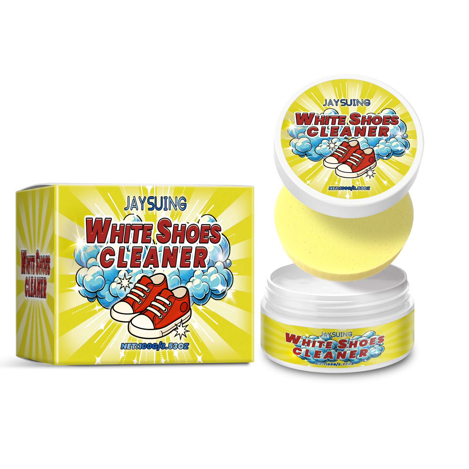 White Shoes Cleaning Cream Sta - Sneaker Care Whitener avaliação e preço