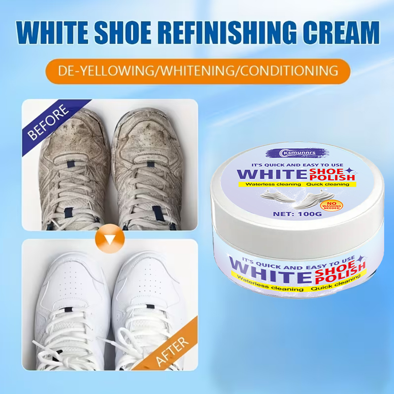 White Shoe Care Cream, Polishi - Sneaker Care Whitener avaliação e preço