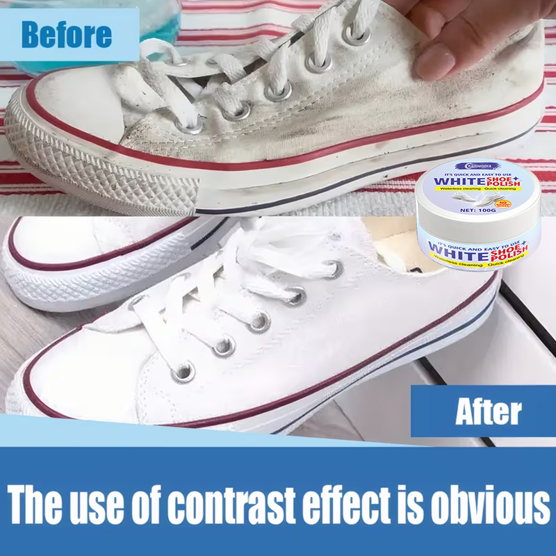 White Shoe Care Cream, Polishi - Sneaker Care Whitener avaliação e preço