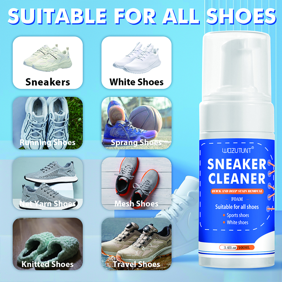 Footwear Cleaner Sneaker Foam  - Sneaker Care Whitener avaliação e preço