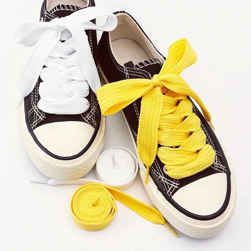 Fashion Colored Flat Shoelaces - Lace Replacement Flat avaliação e preço