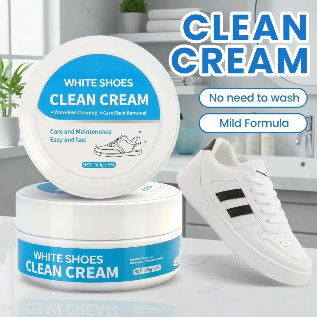 White Shoe Cleaner Cream Sneak - Sneaker Care Whitener avaliação e preço
