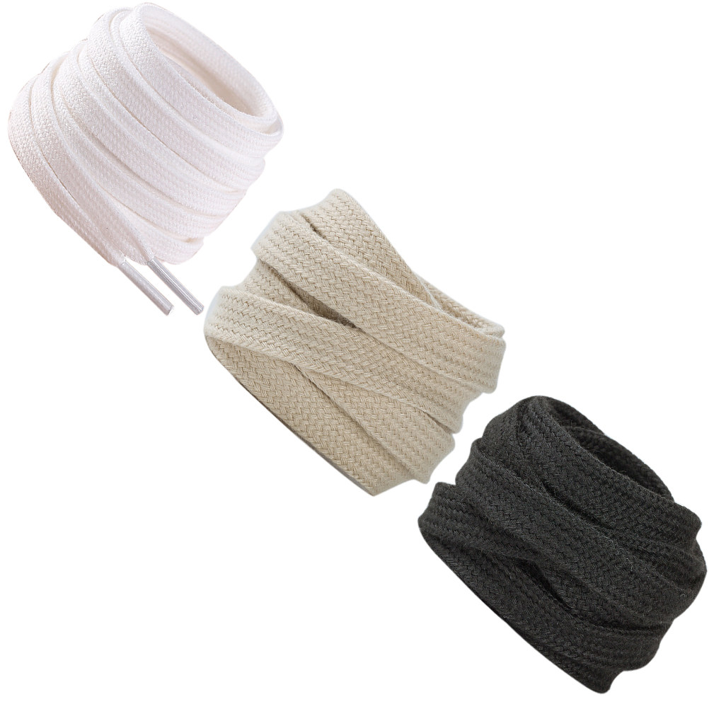 3Pairs Shoelaces Pure Cotton F - Lace Replacement Flat avaliação e preço